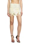 Diesel Nylon Mini Skirt With Heraldic Print