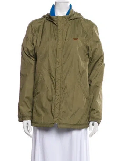 Pre-owned Diesel Nylon Utility Jacket In Green