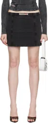 Diesel Black O-allegra-mini Miniskirt In Black