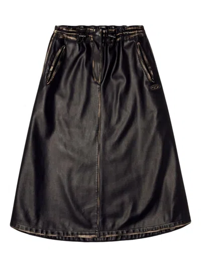 DIESEL 'O-BLIVION' MIDI SKIRT DIESEL