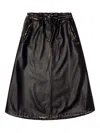 Diesel O-blivion Midi Skirt With Elastic Waist In Multi