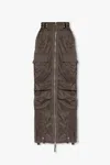 Diesel Long Skirt With Cargo Pockets In Non Definito