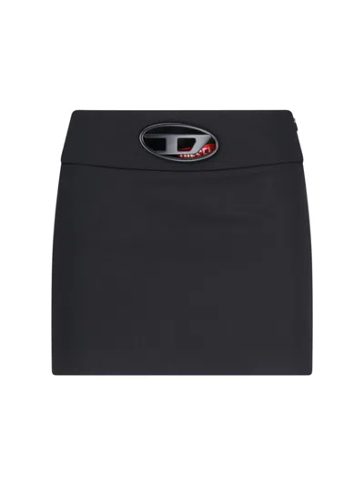 Diesel Mini Skirt Or Dixy In Wool In Black
