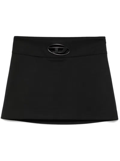 Diesel O-dixy Mini Skirt In Black