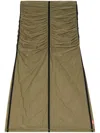 Diesel High Waisted Midi Skirt In Grün