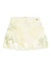 Diesel Nylon Mini Skirt With Heraldic Print