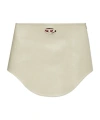 Diesel O-limpo Logo Cut Out Skirt In Nude