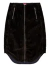 Diesel O-llipop Corduroy Skirt In Black
