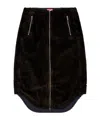 Diesel O-llipop Corduroy Skirt In Black