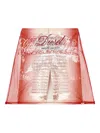 Diesel Layered Skirt With Lyrics Print In Pink