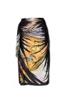 Diesel Draped Skirt With Bandana Print