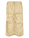 Diesel Cargo Midi Skirt In Treated Viscose-nylon In Neutral