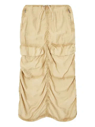 DIESEL O-RACLE DRAPED SKIRT