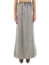 Diesel Gathered Detail Maxi Skirt With Elastic Waistband