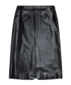 Diesel O-taten Faux-leather Midi Skirt In Black