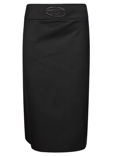 DIESEL O-SEUS HIGH WAIST LONG PENCIL SKIRT