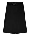 Diesel A-line Midi Skirt In Black