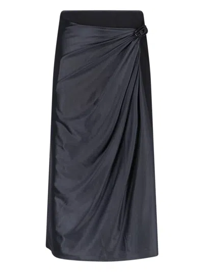 DIESEL 'O-SILV' MIDI SKIRT