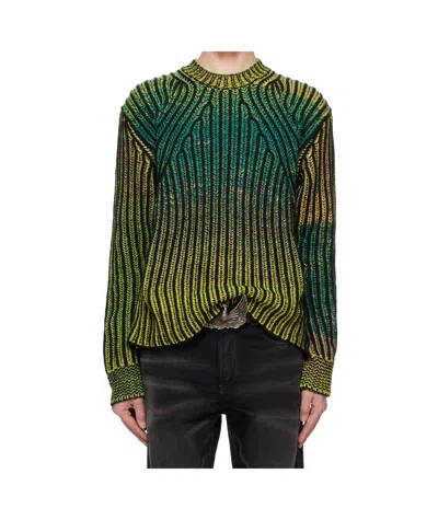 Diesel Oakland Ribbed Sweater In Black