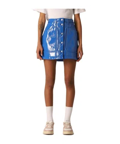 Diesel O-ambra Mini Skirt In Blue