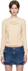 Diesel Off-white M-areesa-slim Sweater In 7fb