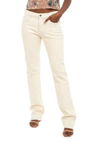 Diesel Off White Slim High Rise Jeans