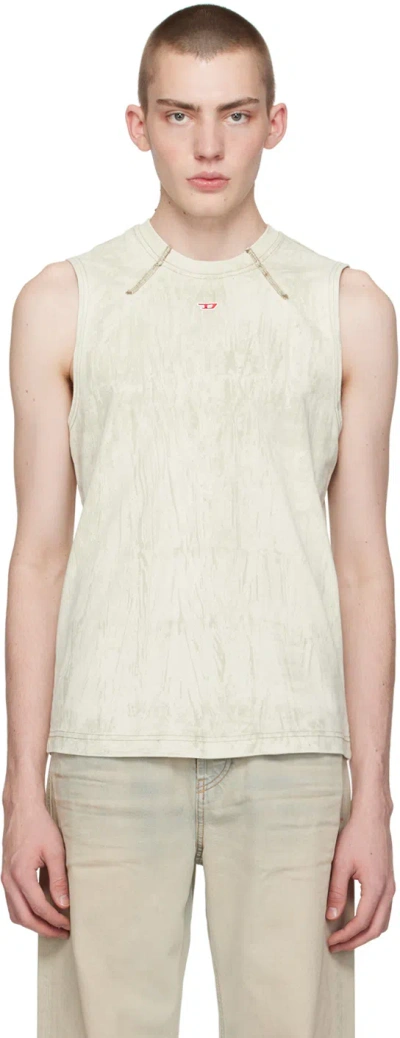 Diesel Off-white T-scobi Tank Top In 141a