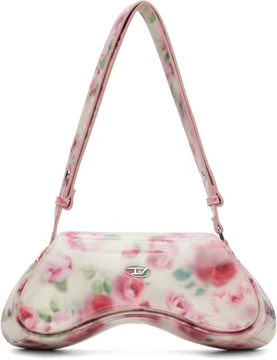 Diesel Off-white & Pink Play Crossbody Bag