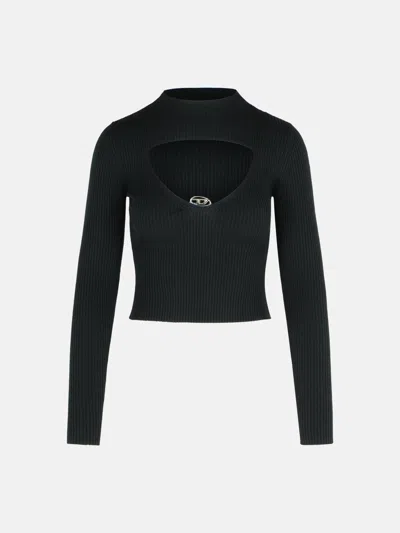 Diesel 'olina' Black Wool Sweater