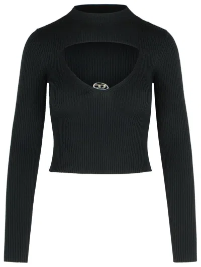 DIESEL 'OLINA' BLACK WOOL SWEATER