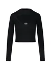 Diesel Womens 9xx M-olina Cut-out Wool Knitted Top In Black