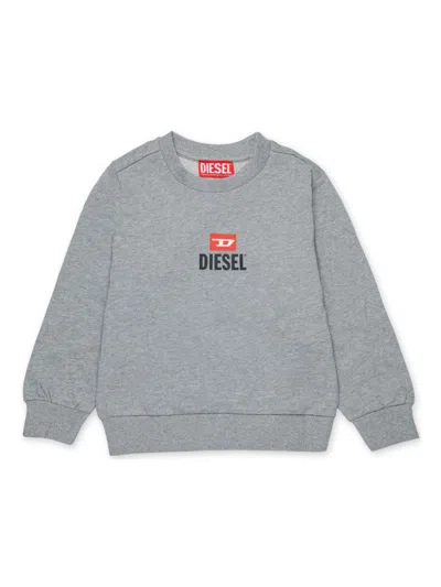 Diesel Kids' Olive Sweatshirt In Grey