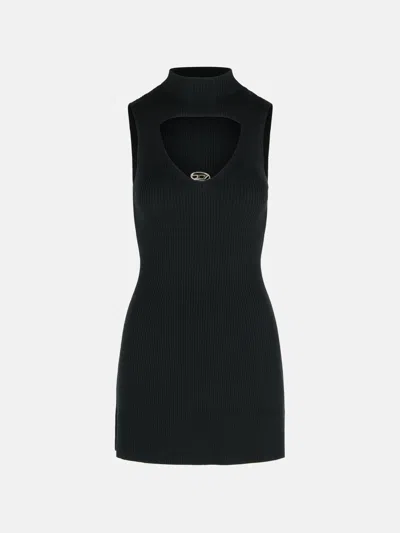 Diesel 'oloni' Short Black Wool Dress