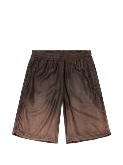 Diesel Ombre-effect Bermuda Shorts In Brown