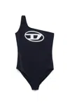 Diesel Logo-print Swimsuit In Black