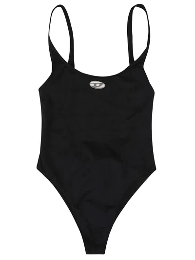 Diesel One-piece Swimwear With Round Neckline And Deep Back Cut