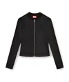 Diesel Oper Logo-embroidered Jacket In Black