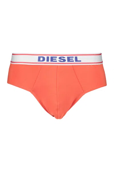 Diesel Orange Sports Slips For Men, Comfort And Style