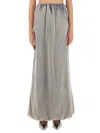 Diesel Gathered Detail Maxi Skirt With Elastic Waistband