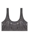 Diesel Oriba-gft Logo Bra In Gray