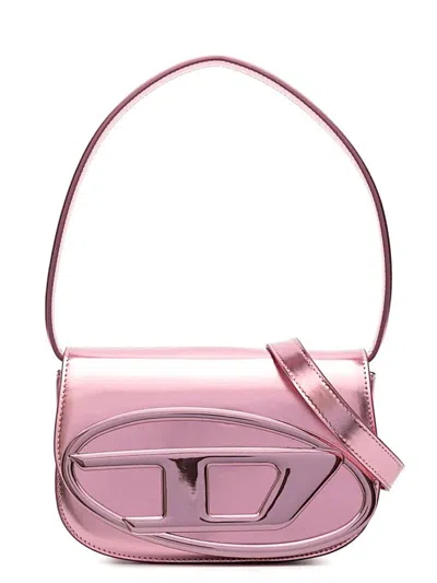 Diesel 1dr Metallic Shoulder Bag In Pink