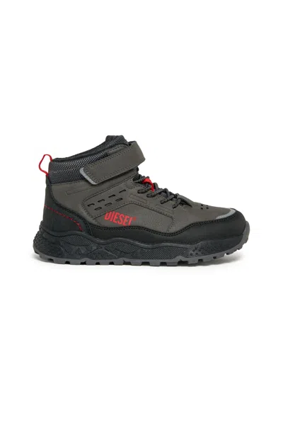Diesel Outdoor Shoes With Logo In Black
