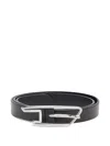 Diesel 2 Cm Ceinture En Cuir Pull-up In Green