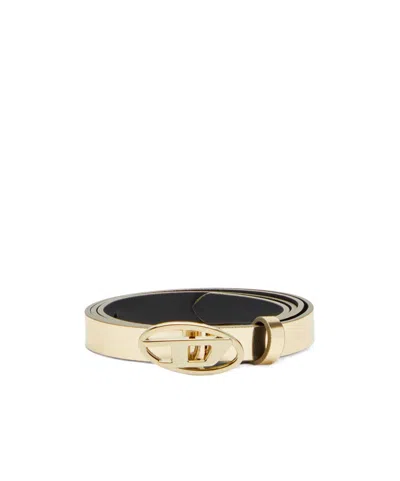 Diesel Oval-buckle Belt In Brown