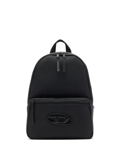 Diesel Oval D Backpack In Black