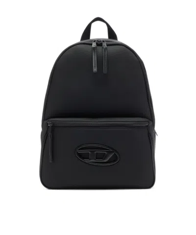 Diesel Oval D Backpack In Black