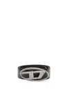 Diesel Oval D Belt Woman Black In Black