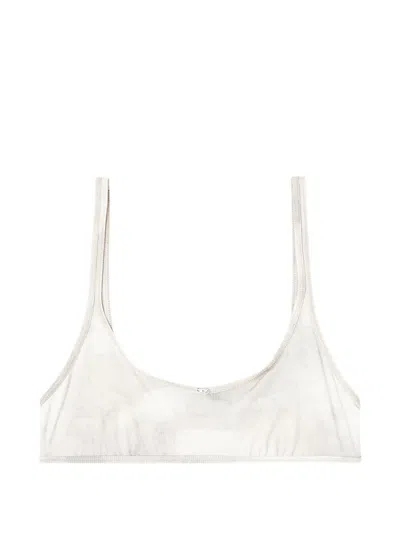 Diesel Oval D Bikini Top In Neutral