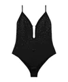 Diesel Microfibre Bodysuit With Crystals