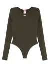 Diesel Oval-d Bodysuit In Black